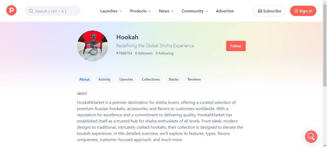 HookahMarket Profile